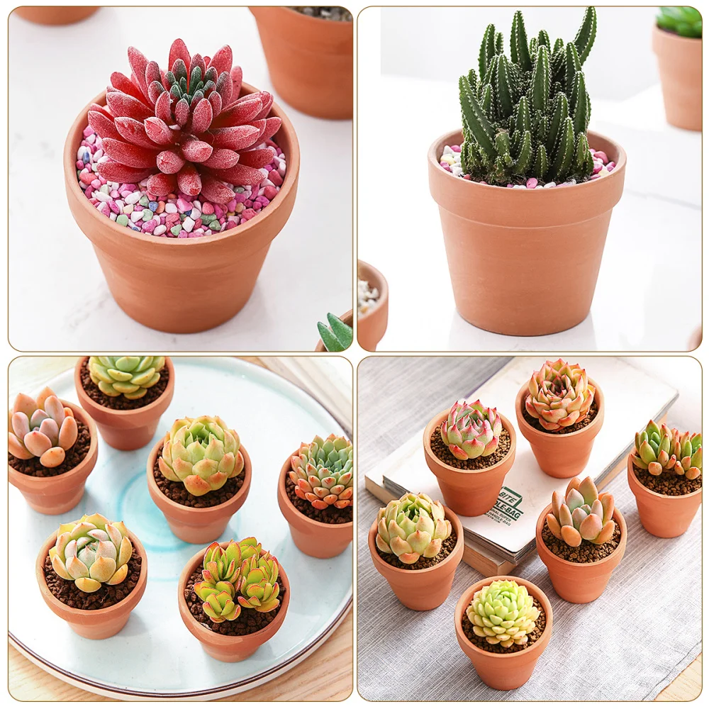 

BESTOMZ 10Pcs Small Mini Terracotta Pot Clay Pottery Planter Flower Pots Succulent Nursery Pots Wedding Party Favor