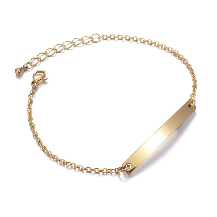 Новые модные простые золотые браслеты-цепочки для женщин очаровательные женские