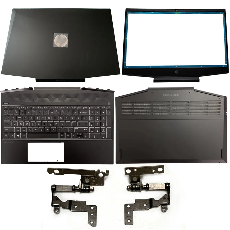 Günstig Für HP Pavilion 15-DK Serie L56915-001 Silber L57593-001 Laptop LCD Back Cover/Front Lünette/Scharniere/Palmrest/bottom-Fall