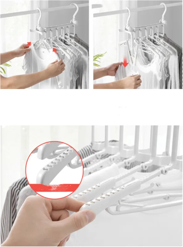 2019 Новые горячие 8 в 1 Универсальный Магия Экономия пространства вешалка для