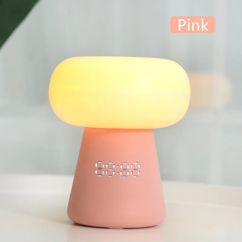 

USB Charging Mushroom Night Light Remote Control Timing Stepless Dimming Pat Light Bedroom Bedside Clock Atmosphere Table Lamp
