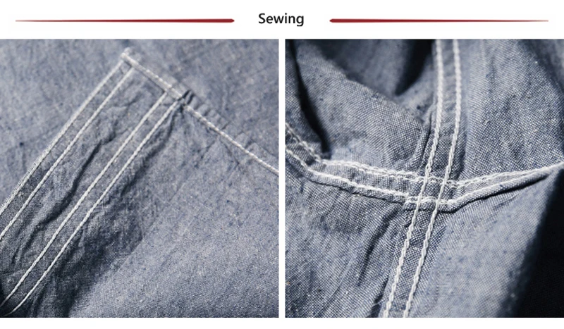 Bronson WW2 USN ШАМБРЕ Рабочие Рубашки мужские винтажные Selvage темно-синий усталость утилита
