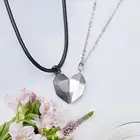 Ожерелье для влюбленных в форме сердца, изящное изготовление, подвеска с надписью в форме сердца для свидания, счастливый камень, подвеска для влюбленных