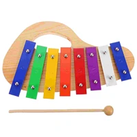 1pc wooden xylophone 8 keys xylophone kid hand knock xylophone percussion