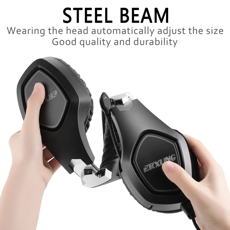 Stereo LED Gaming Headset For PS Laptop Over Ear Gamer Headphone With Mic Noise Cancel PC Computer Phone Tablet | Электроника