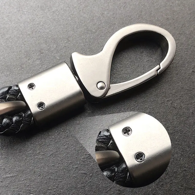 Автомобильный брелок для ключей ручное плетение пряжка подковы Подарочный