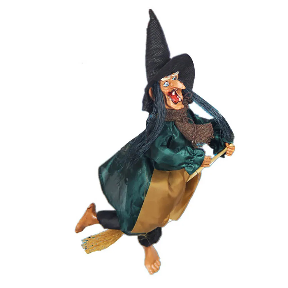 Хэллоуин ужас звук метла ведьма модель шалость игрушка висячие орнамент дом с