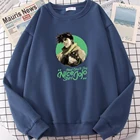 Толстовка мужская с мультяшным принтом, повседневная винтажная уличная одежда с необычными приключениями Джоджо, Модные свободные свитшоты, худи с индивидуальным рисунком