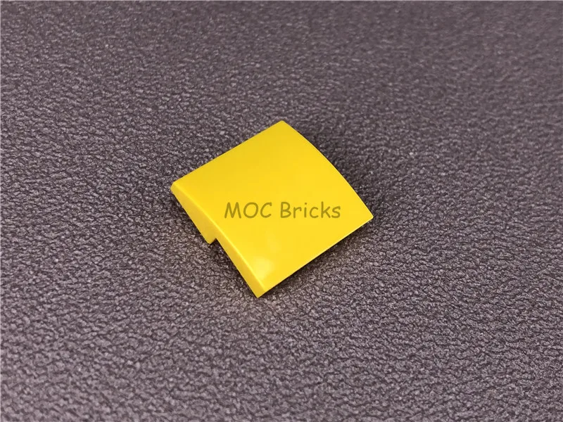 100 шт./лот MOC кирпичи 15068 изогнутый наклонный кирпич 2x2 белый красный черный яблоко
