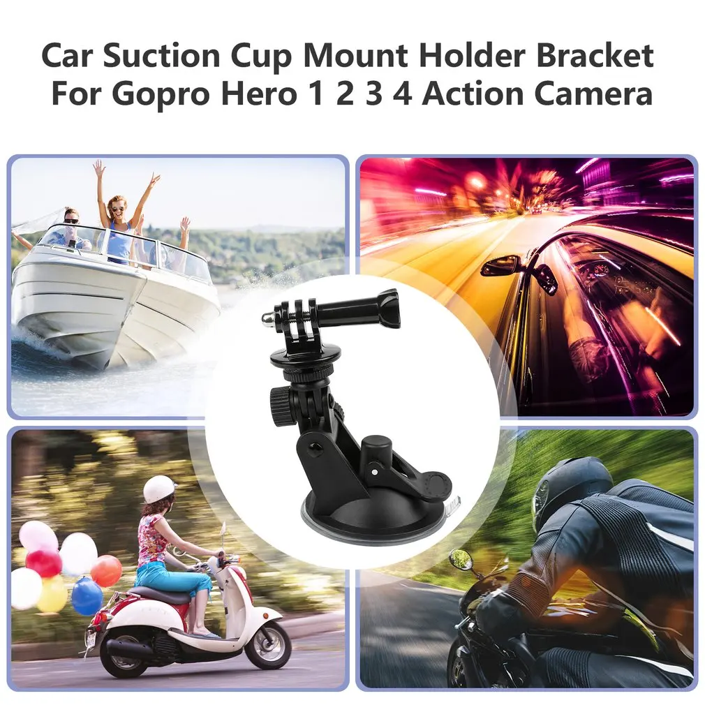 

Car Suction Cup Mount Holder Bracket For Gopro Hero 1 2 3 4 Action Camera