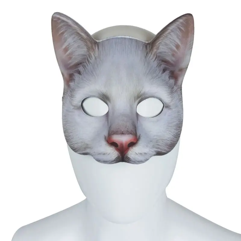 2020 лисы кошка страшная маска комикс японская женская реквизит для Хэллоуина игры