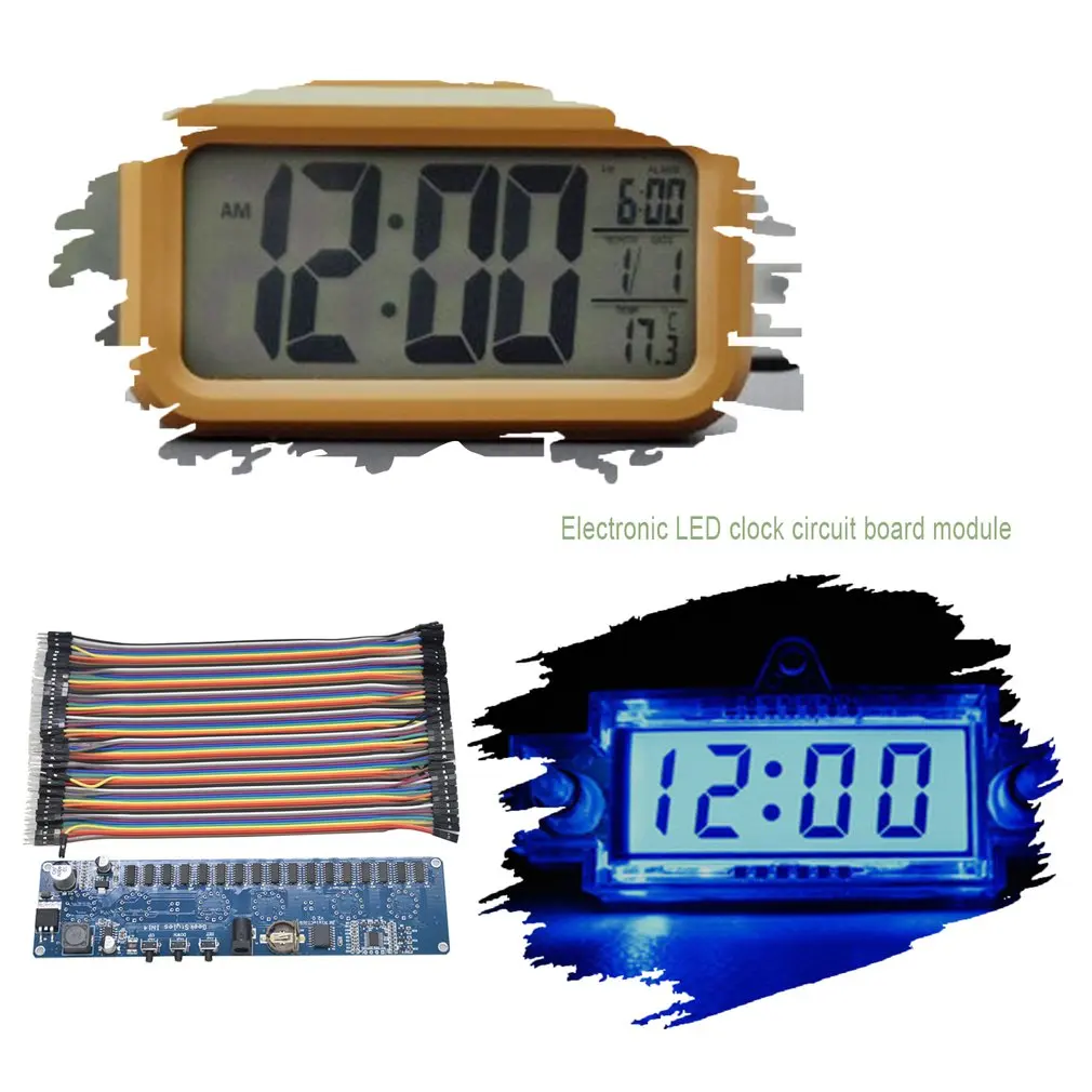 STM8S005 Control DC 12V 1A Electronic IN14 Nixie Tube digital LED Clock gift Circuit Board PCBA RGB Lamp Chip IC Micro USB | Обустройство