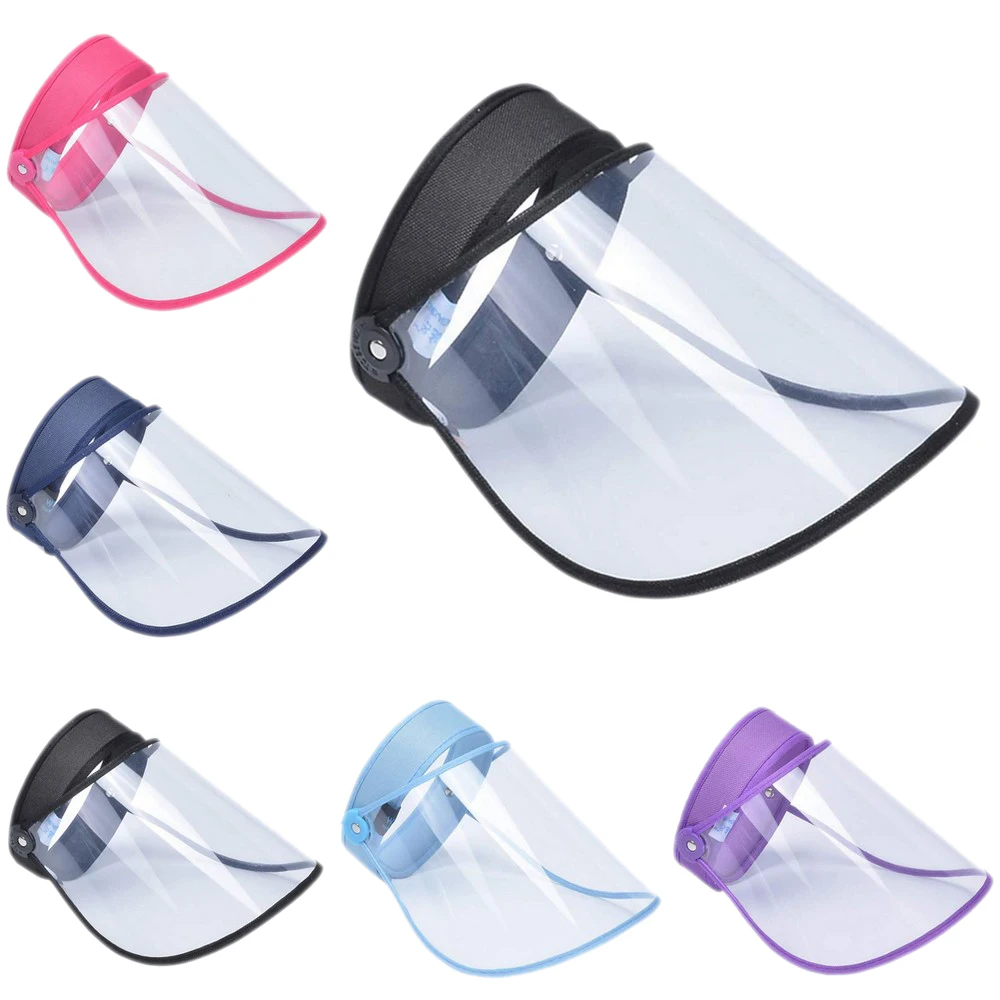 

Mistdawn Anti-fog Cap Visor Saliva-proof Dustproof Windproof Full Face Splash Protective Shield Clear Summer Sun Hat