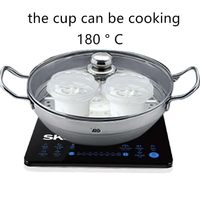 50 шт. 75 мл одноразовые пудинг стаканчик с крышкой для кубиков льда приготовления