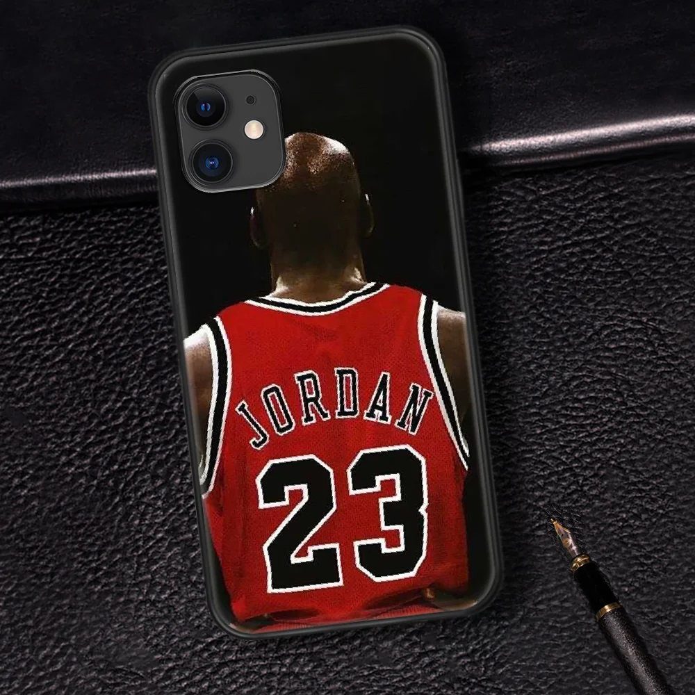 

Basketball Jordan Phone Case For Iphone 5 5S SE 2020 6 6S 7 8 Plus 11 12 Mini X XS XR Pro Max black Shell Fashion Coque Pretty