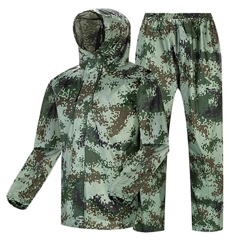Мужские дождевики водонепроницаемые походные куртки брюки комплекты