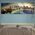 Современная картина с изображением Нью-Йорка, пейзаж на холсте, Настенная картина для гостиной, украшение для дома, плакат и принты без рамки