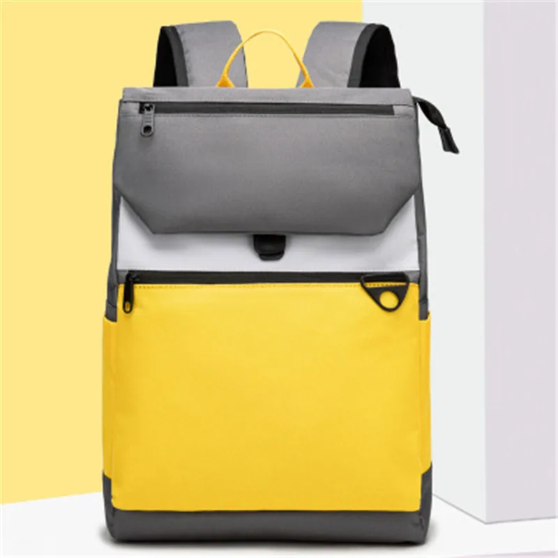 Backpack Women 2021 New Korean Fashion Knapsack Student Wear-Resistant Schoolbag Large Capacity Backpack 15.6-Inch Computer Bag