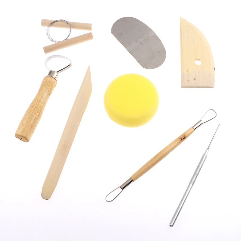 

8Pcs/set Pottery DIY Tool Clay Molding Ceramics Molding Tools Artwork Kit