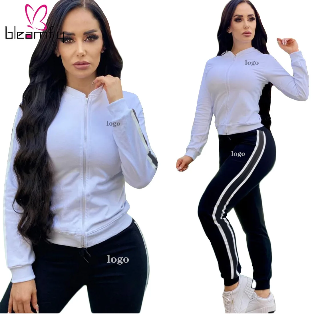 

Winer осенние Брендовые костюмы, повседневные спортивные костюмы, лоскутный пиджак, комплект из 2 предметов, комплекты одежды, подходящие комп...