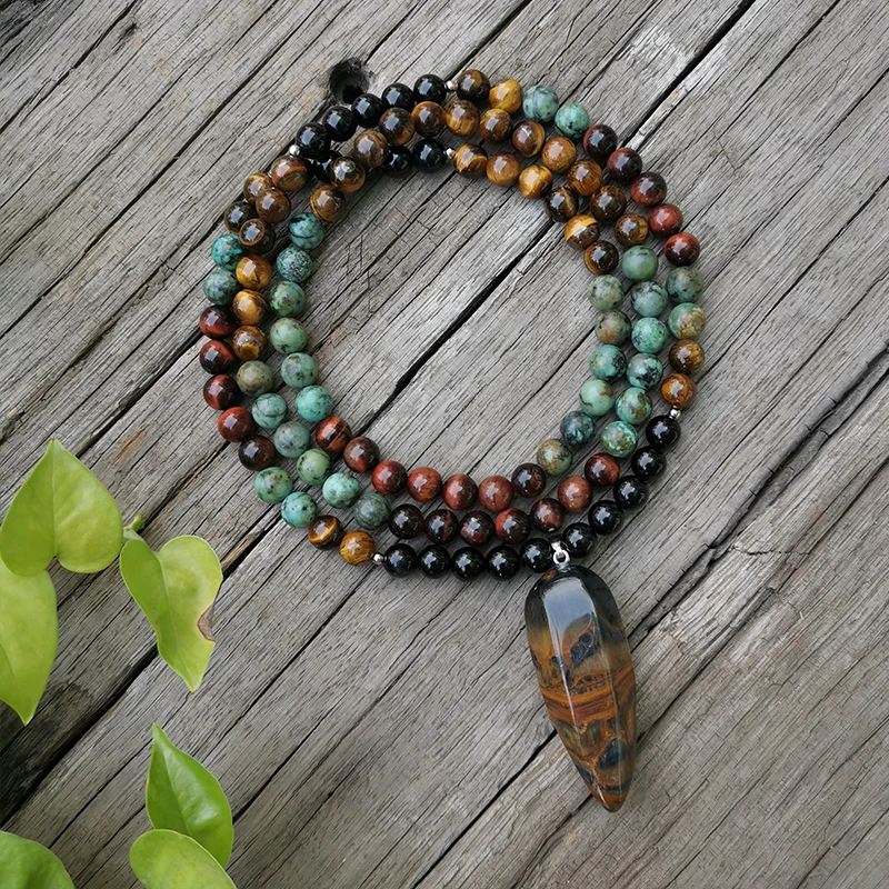 Бусина из натурального камня 8 мм африканская бирюза глаза тигров пробуждение