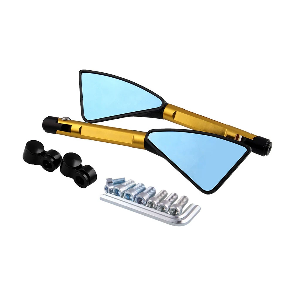 Алюминиевые боковые зеркала заднего вида с ЧПУ для Kawasaki кронштейна 14 ER4N ER 5 ER6N 6F H2