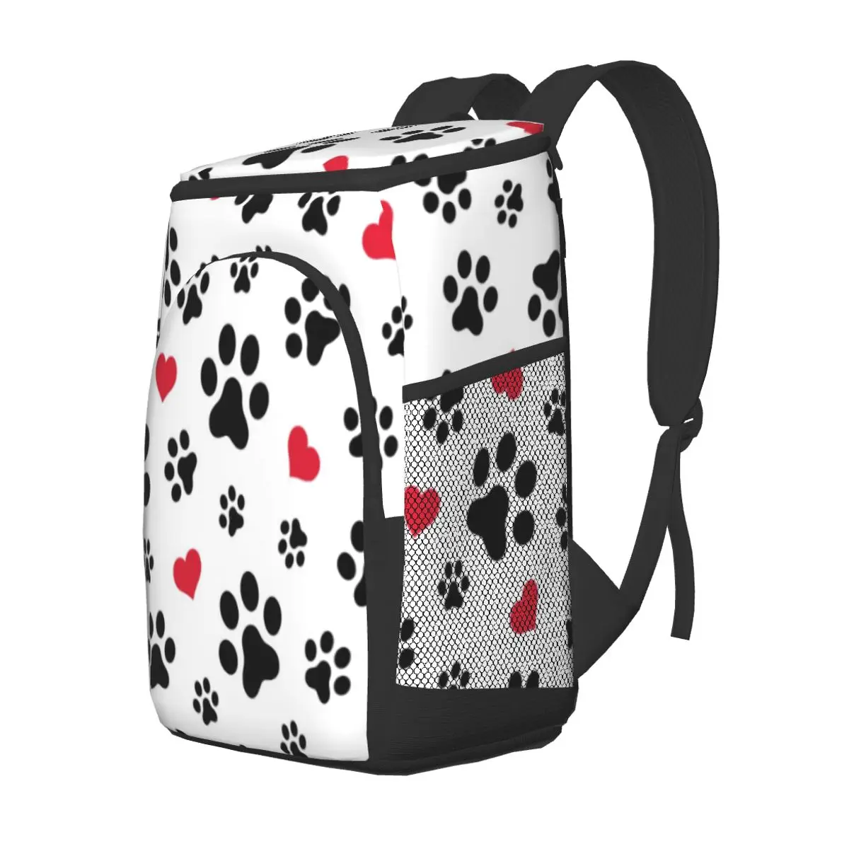 thermal backpack dogs cats paws heart love waterproof cooler bag large insulated bag picnic cooler backpack refrigerator bag free global shipping