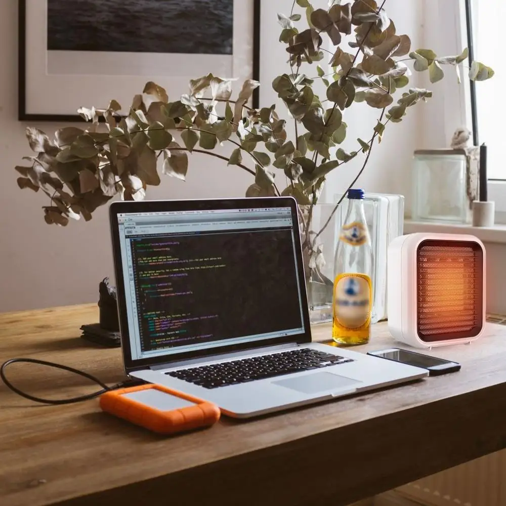 

Mini Electric Heater Fan Heater Living Rooms Winter Warmer Heating Portable 800W Desktop Office Mini Electric Heater PP