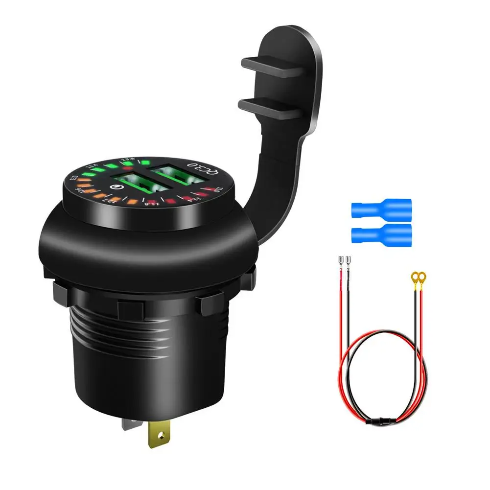 

Автомобильное зарядное устройство с двумя USB-портами, 3,0 дюйма