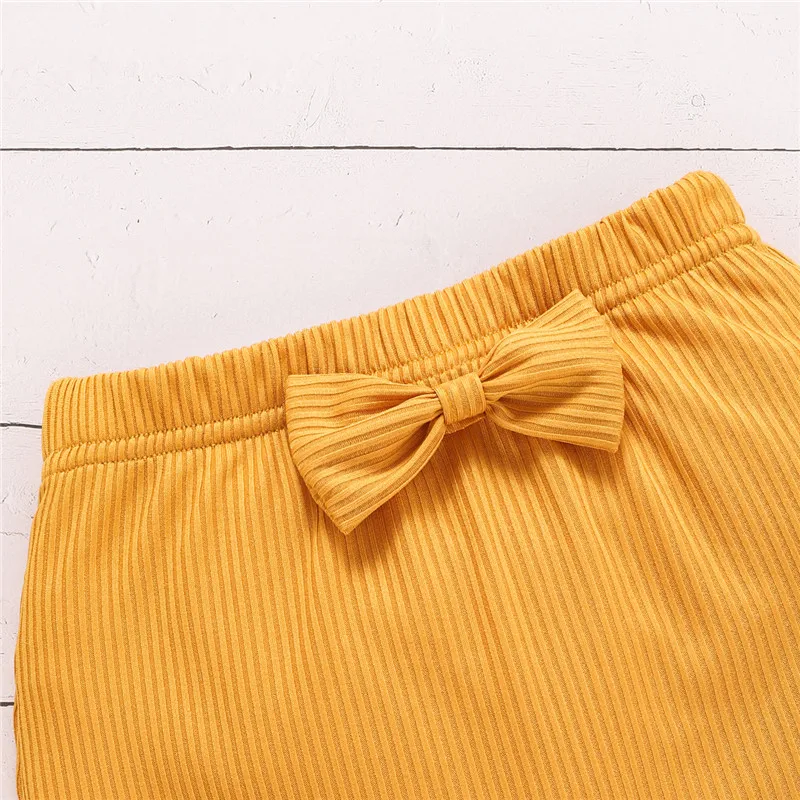 

New 1-5 year old children's summer cotton fabric pit strip bow climber suit