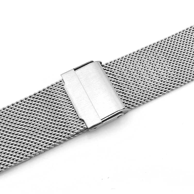 12/14/16/18/20/22mm Stainless Steel Watch Band Straight End Bracelet Mesh Hook Watch Strap More Colors Shellhard Drop Shiping