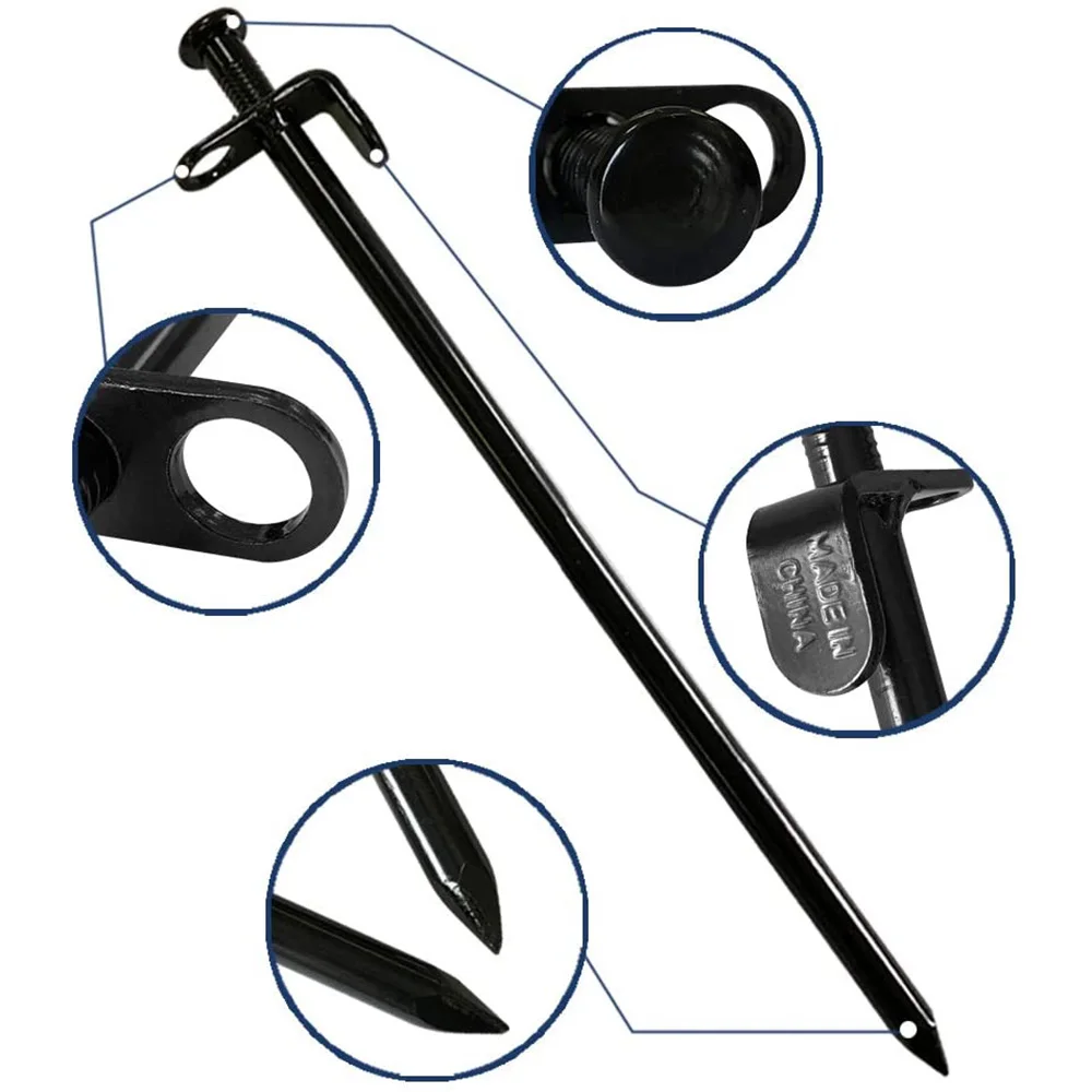 Стальные колышки для палатки 10 шт. сверхпрочных стальных колышков удержания