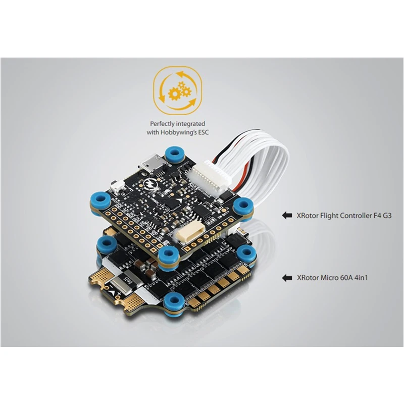 HOBBYWING XRotor игровые джойстики F4 G3 с XRotor Micro 60A 4in1 BLHeli-32 DShot1200 для FPV гоночный Квадрокоптер