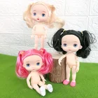 Новый BJD кукла 13 подвижные шарнирные 16 см милые OB11 DIY Изменить макияж белый куклы кожи игрушка Reborn Baby Doll, обнаженные тела игрушки куклы для девочек