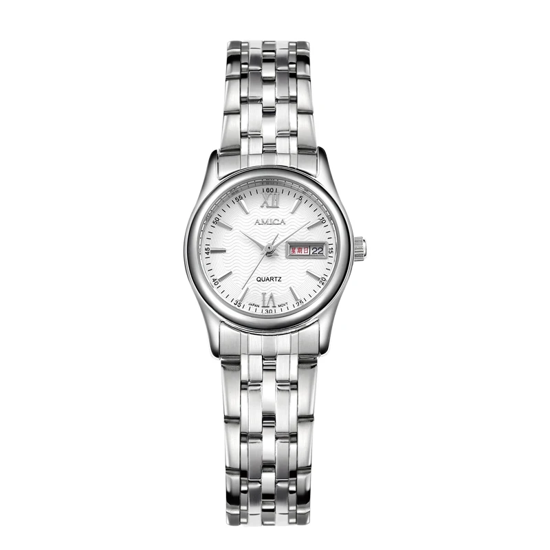AMICA роскошный бренд топ новая мода полностью стальные волнистые часы для