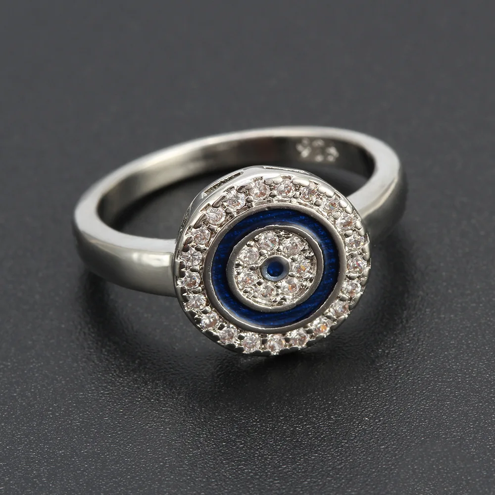 Голубая Эмаль не сужающийся книзу массивный серебристого цвета со всавкой из