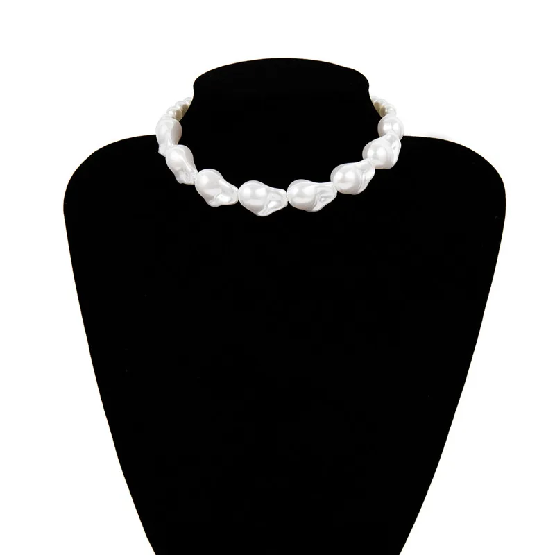 Vintage Baroque Pearls Chokers Necklace for Women Female Girls Chic Pearl Short Chain Necklaces Pendants Choker Fashion Jewelry | Украшения