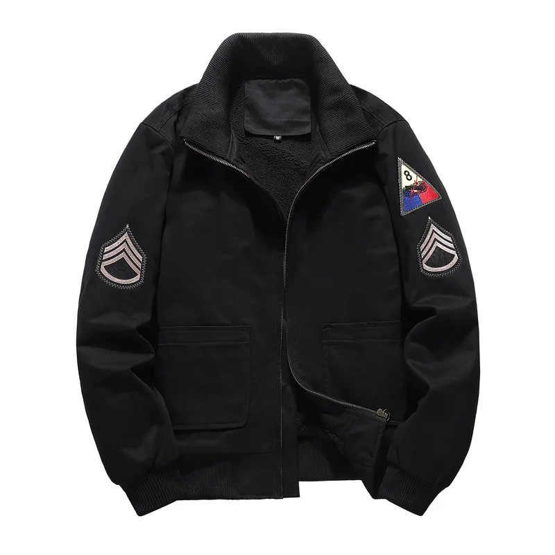 

FURY Military Winter Bomber Jacket Men Windbreaker Thick Armband Mens Jackets Outdoor Coats Male Chaqueta Hombre Plus Size M-6XL