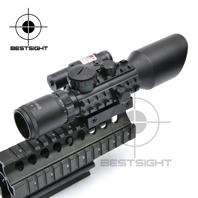 Новинка прицел для охоты 3-10X42 E M9 C Mil-Dot лазерный красный Ночной пневматического