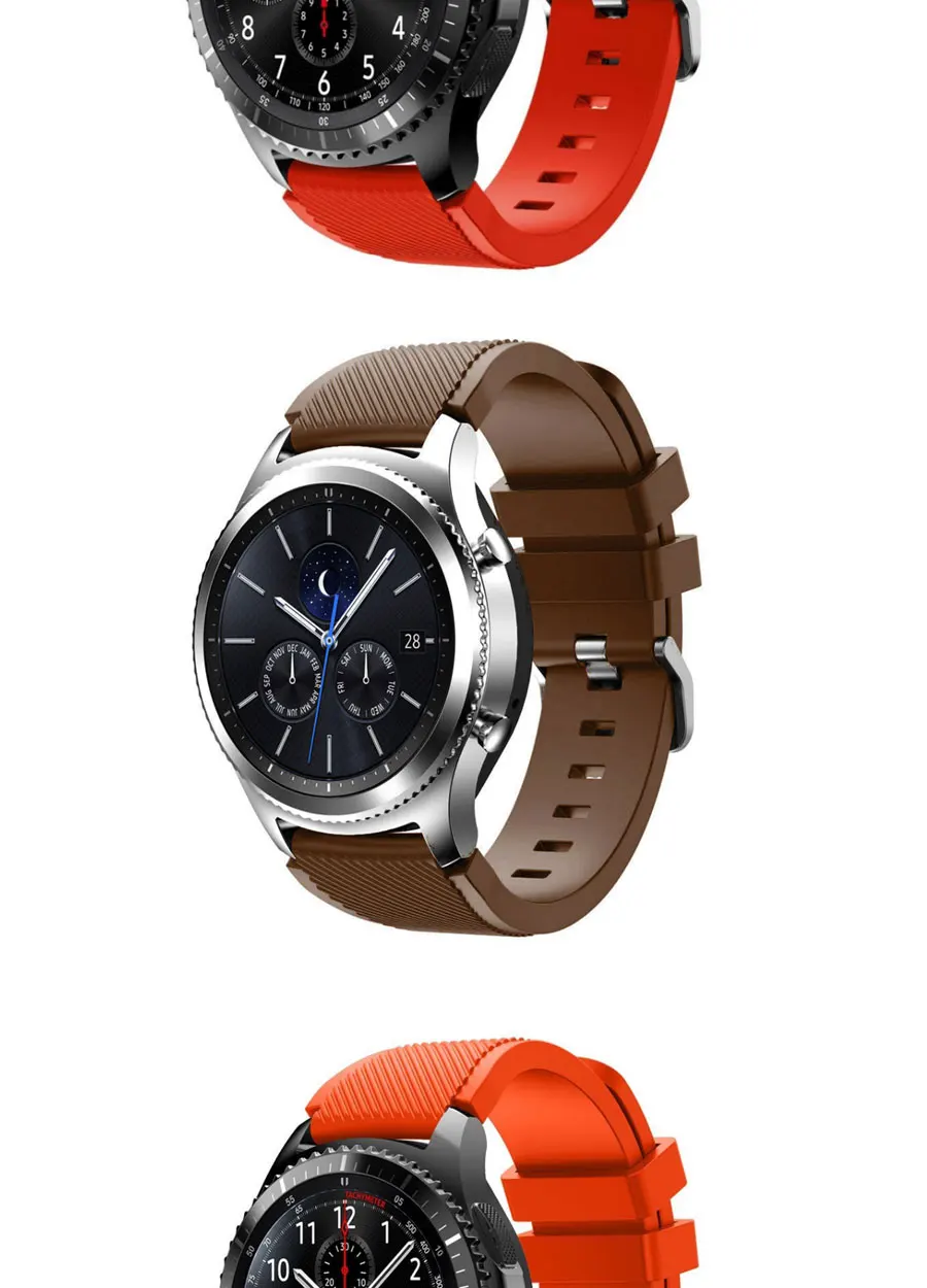 Ремешок для часов для samsung Galaxy Watch 46 мм силиконовый спортивный ремешок браслет 22 мм для Xiaomi Huami Amazfit 2/2S умные часы