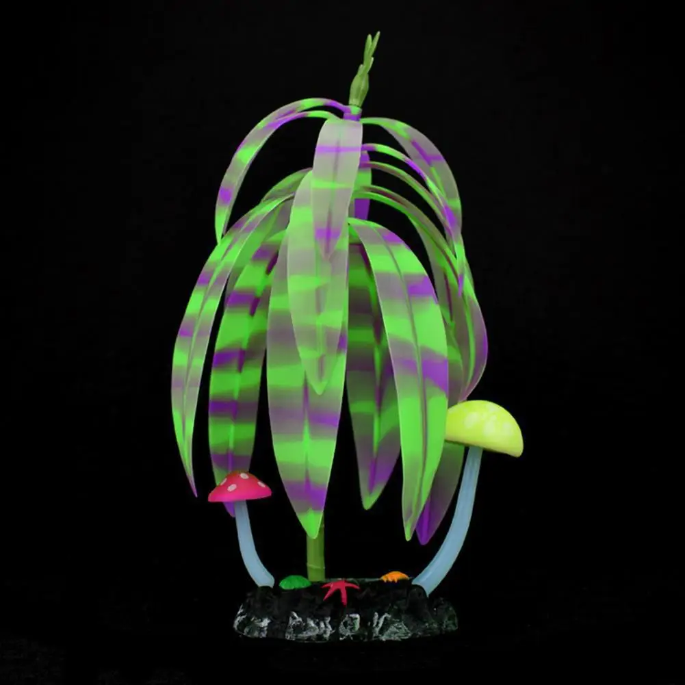 AsyPets Noctilucence силиконовая искусственная вода трава Рыбная Чаша Украшение