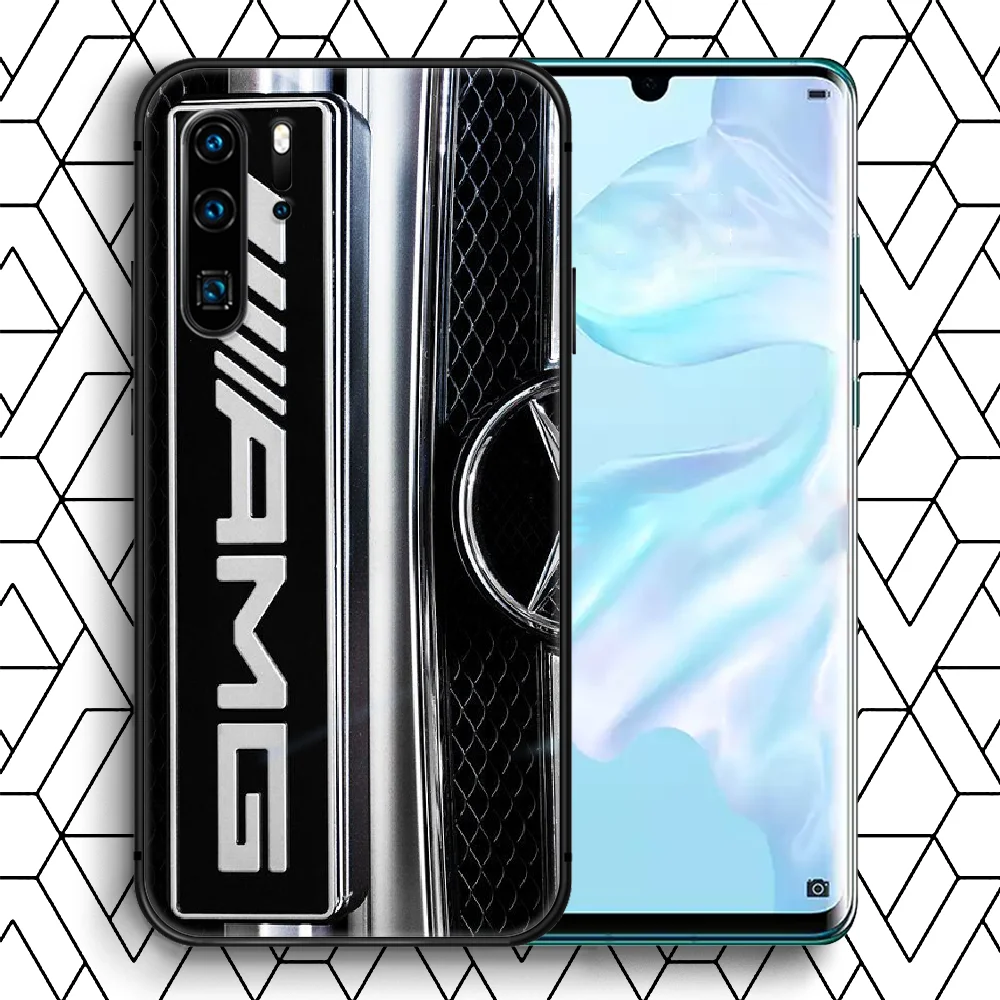 

Motorsport Amgs Tire Car Phone Case For Huawei P Mate 10 20 30 40 Lite Pro smart Z 2019 nova 5t black Back Fashion Etui Silicone