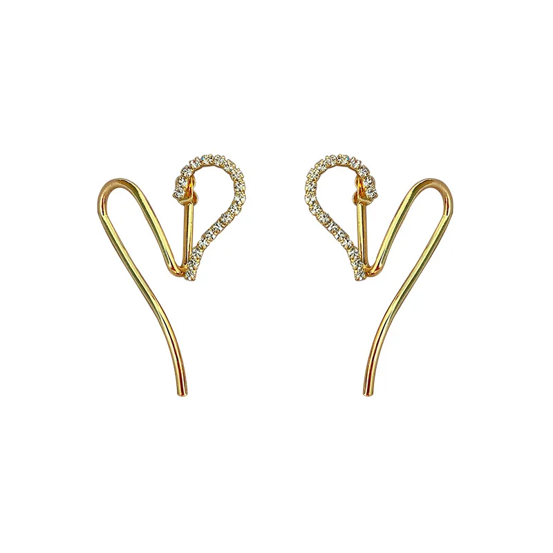 

Heart-shaped Simple 2021 New Fashion Charm Delicate Sweet Romantic Girl Drop Dangle Earrings