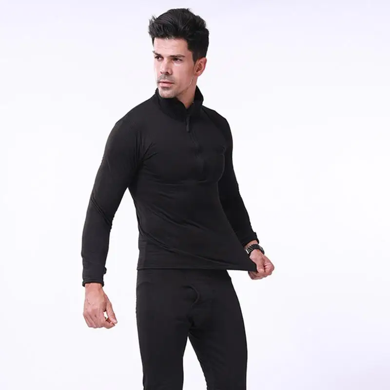 

New winter Top quality new thermal underwear men underwear sets compression fleece sweat thermo training underwear men clothing