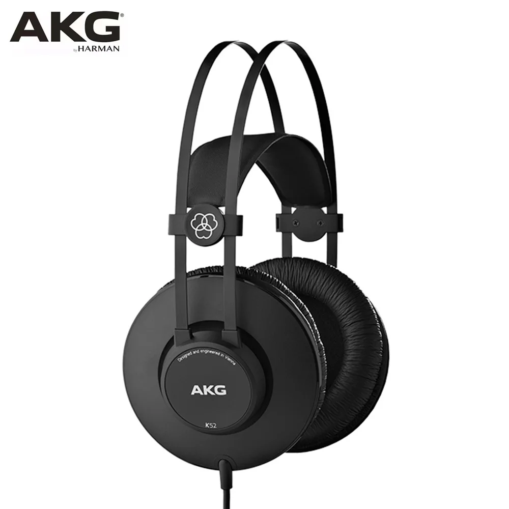 

Проводные наушники AKG K52, профессиональные Hi-Fi наушники с монитором, для записи звука, пианино, электрогитары