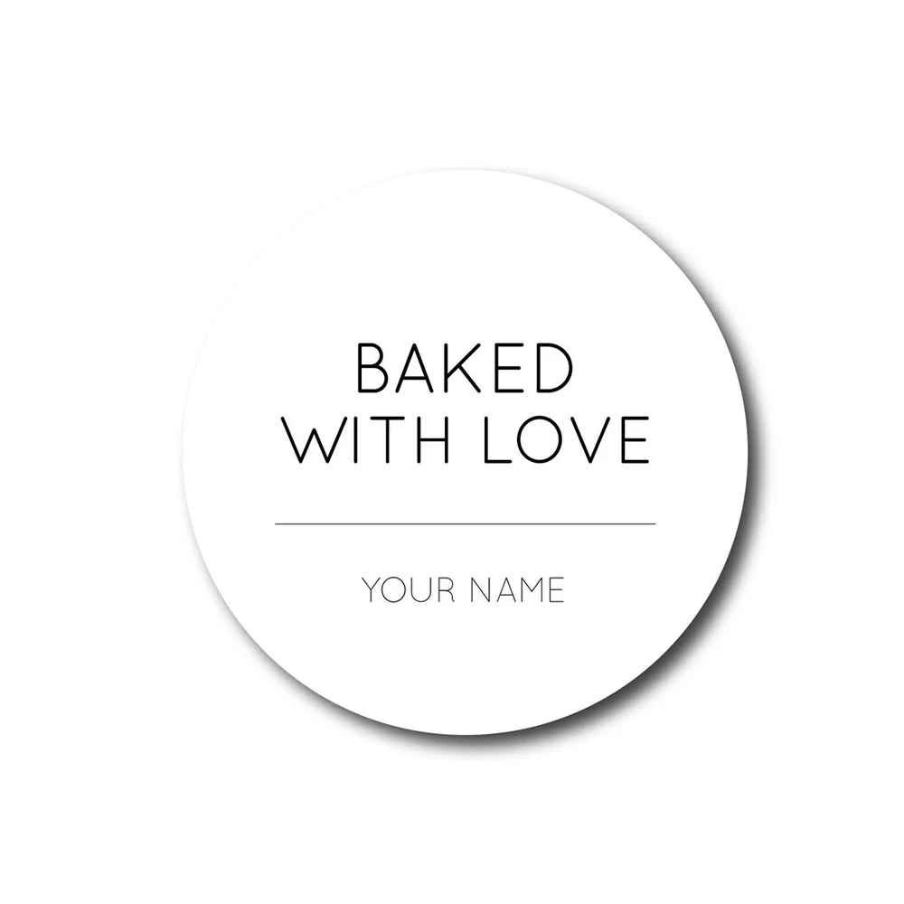 

Custom Baked With Love Stickers From the Kitchen of Stickers Baked with Love Labels Kitchen Labels Chef Bakery Stickers