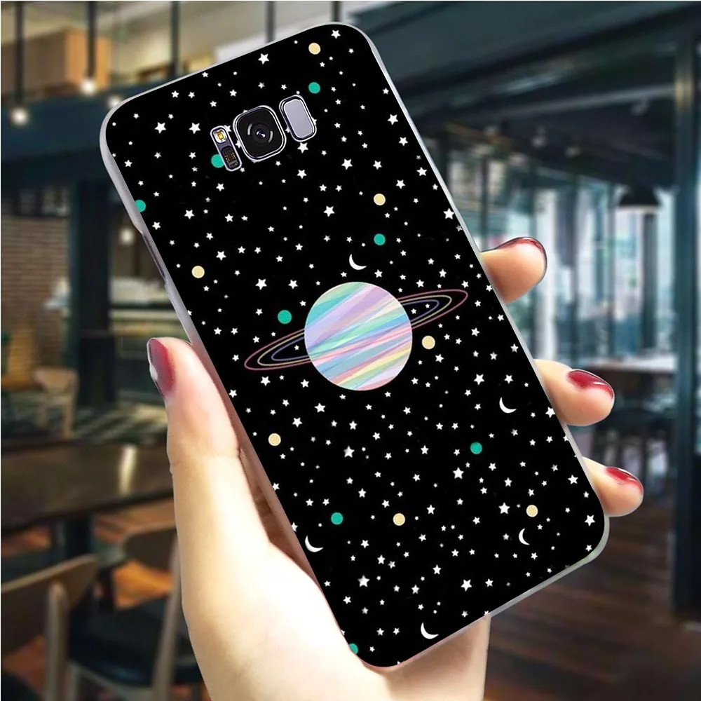 Жесткий чехол для телефона с изображением красивой звездной вселенной Galaxy A5 A3/A5 A6