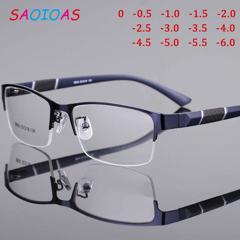 SAOIOAS анти-синий светильник мужские и женские очки для близорукости металлическая