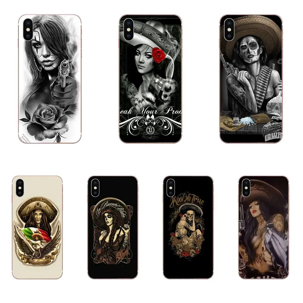Cool Tattoos Drawing Girl Guns For Huawei Nova 2 V20 Y3II Y5 Y5II Y6 Y6II Y7 Y9 G8 G9 GR3 GR5 GX8 Prime 2018 2019 | Мобильные