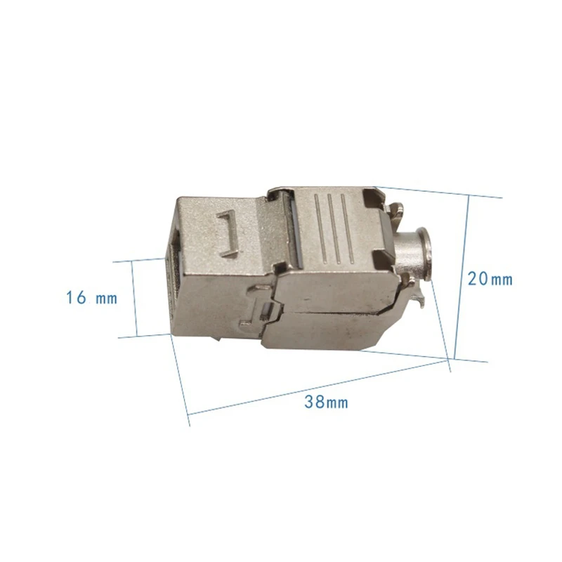 12 шт. RJ45 Keystone Cat7 Экранированный FTP модуль из цинкового сплава сетевой Jack